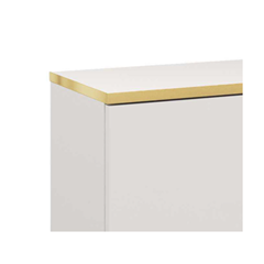 Nightstand – White & Gold