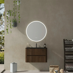 Bathroom Vanity – Matt Black Ceramic Basin & Mirror