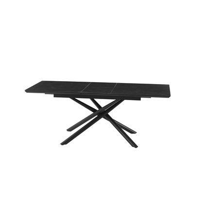 Black Matt Extendable Dining Table