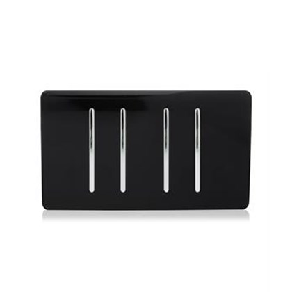 Trendi Switch 4 Gang Rocker Twin Plate