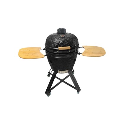 Kamado BBQ 24 Inch with Side Tables - Black