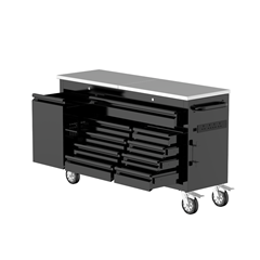 61 Inch 9 Drawers Tool Chest – Black