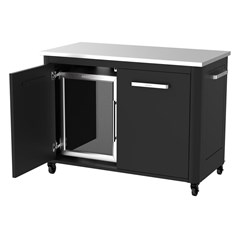 Outdoor Fridge 60 L Steel Frame & Glass