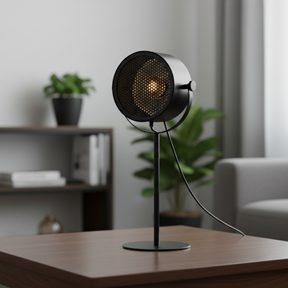 Table Lamp Muse Black 20 x 20 x 60 cm