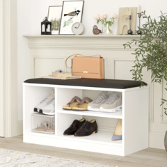 Shoe Rack Cabinet In White