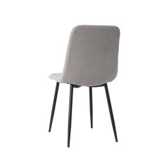 Light Grey Microfiber  Dining Chair