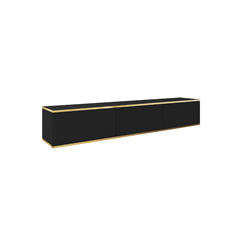 TV Unit MDF Wall Mounting 175 – Black