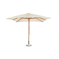 Natural Wood Parasol 3x3