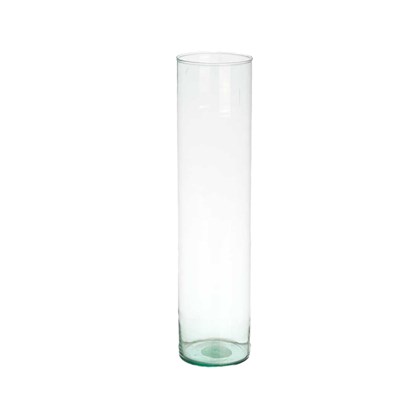 Recycled Glass Cylinder Vase D12 cm