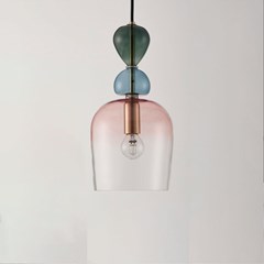 Pendant Light Jasper Blue Pink Shadow