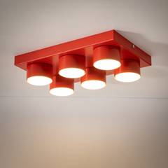 Lego Red Ceiling Lamp 6xGx53