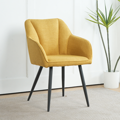 Dining Chair Yellow  W56xd60xh83cm