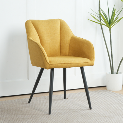 Dining Chair Yellow  W56xd60xh83cm