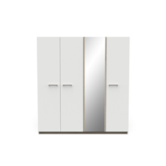 Bedroom Set 140x200 – Matt White & Kronberg Oak
