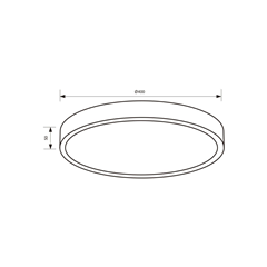 Luka Ceiling Light Gold 35W