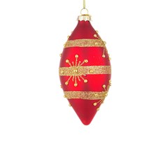 Glimmer Red Glass Ornament