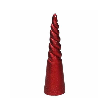 Conical Candle 20 Cm H Fire Wax Red