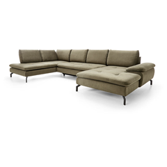 Corner Sofa Bed with Chaise Right – Olive