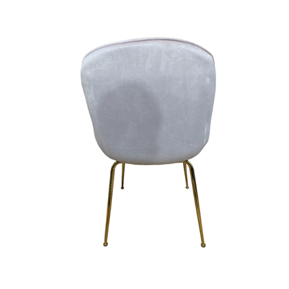 Velvet Cover All Seat Golden Metal Legs