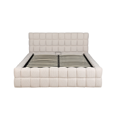 Upholstery Bed with Gaslift – Beige