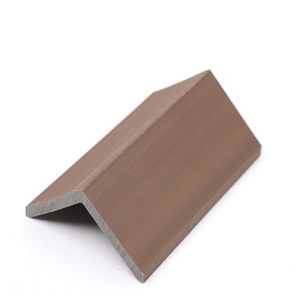 Exterior WPC Wall Panel L Corner - Rose Wood