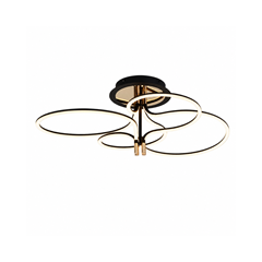 36W LED Designer Lamp – Gold Plated & Black