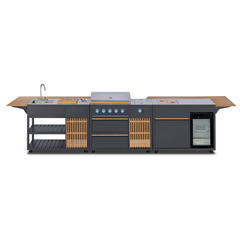 Outdoor Kitchen With Fridge