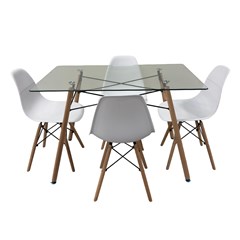 Set Of 4 Chairs With Dining Table