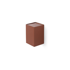Lune Square Wall Light – Terracotta & Black