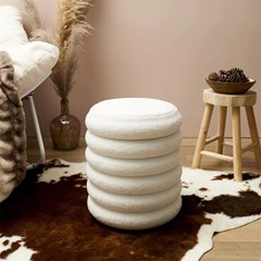 Storage Stool Freya Curly Ottoman