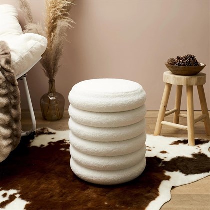 Storage Stool Freya Curly Ottoman