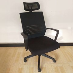 Black Chair with Mesh Back