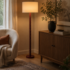 Floor Light – Dark Red/White