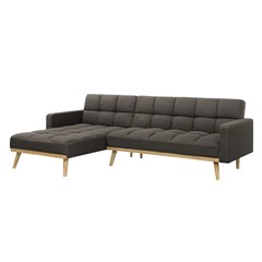 Corner Sofa Bed - Brown