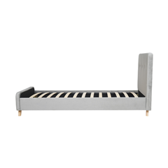 Upholstery Bed 90X200 - Light Grey