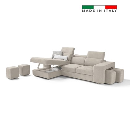 Sofa Bed 2-Seater With Chaise Longue Left - P20