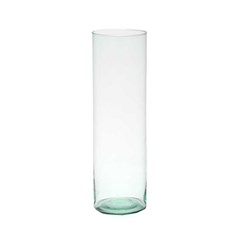 Recycled Glass Cylinder Vase D15 cm