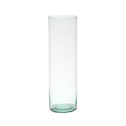 Recycled Glass Cylinder Vase D15 cm