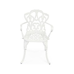 Victoria White Chair W-Armrest