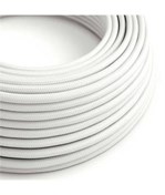 Electric Cable Covered by Fabric White