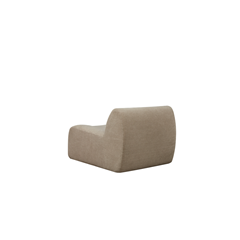 Brown Modular Single Seat Armless
