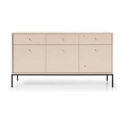 Sideboard 3 Doors 3 Drawers – Beige