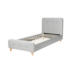 Upholstery Bed 90X200 - Light Grey