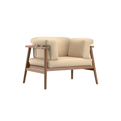 Teak Armchair With Cushions