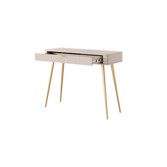 Lante Dressing Table – Warm Beige & Gold