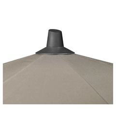 Parasol D300cm - Anthracite & Havana