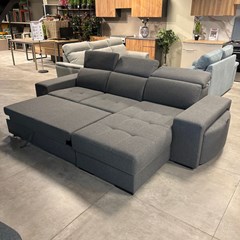 2-Seater Sofa Bed with CHL Right - Anthracite (BRI 021)