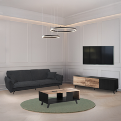 Apartment Package Set - Black & Oak