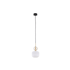 Sophia Cognac White Hanging Lamp – White/Gold/Smoky
