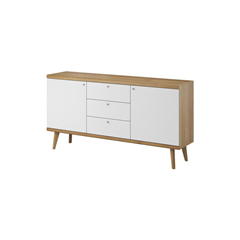 Sideboard 2 Doors 3 Drawers – Riviera Oak & White
